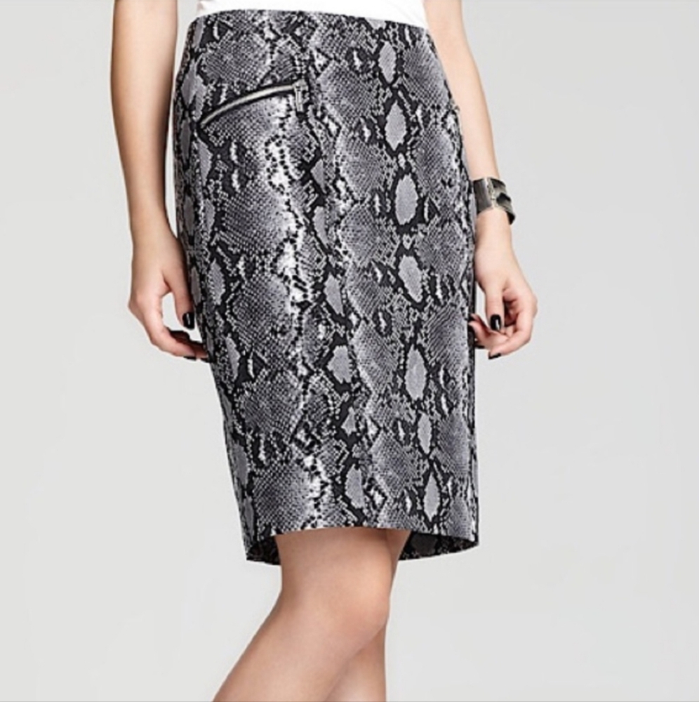 Michael Kors Python Print Pencil Skirt Size 8